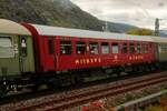 MITROPA Speisewagen DR in Oberwesel am Rhein, Oktober 2025.