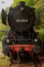 DB 053 075-8 im Eisenbahnmuseum Bochum Dahlhausen, Oktober 2025.