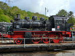 Die 1941 bei Henschel gebaute Dampflokomotive 146 BLE wurde urspr�nglich an die JM - Kleinbahn AG Jauer-Maltsch ausgeliefert. (Eisenbahnmuseum Bochum, April 2026)