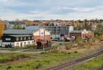 Das Gelnde der Geraer Eisenbahnwelten am 31.10.2025 in Gera.