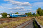 223 069 DLB mit dem ALX (Mnchen Hbf - Hof Hbf) bei Pechbrunn, 13.09.2021
