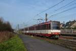 Rheinbahn Tw 4211  Linie U76, D-Holthausen  Meerbusch, Bderich  04.12.2025