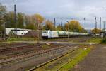 Railpool/VTG Retrack Bombardier Traxx 185 540-1 mit Kesselwagen in Kahl am Main am 25.10.25