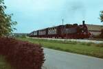 1983: Dampfzugsonderfahrt auf der Tlesbahn mit Dampflok 11 (ursprnglich Hohenzollerische Landesbahn HLB 11)  