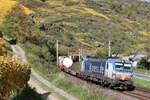 193 834-9 (boxXpress / TX Logistik) mit einem Containerzug in Oberwesel, 24.