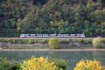 RB26 als MittelrheinBahn der TransRegio nach Mainz Hbf zwischen Oberwesel und Bacharach, 22.