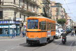 Italia, Napoli  Tram 1032 on line 2 at Piazza Garibaldi  16/5/2012