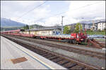 Ein Zug der Tauernschleuse Abgestellt im Bahnhof Spittal Milstättersee am 16.04.2026