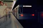  Silberpfeil  der Wiener U-Bahn am Stephansplatz (1984)
