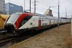 Der RABe 502 404 'Brig-Glis' der leider an einem Rangierunfall in Bern beteiligt war am 19.2.26 in Zollikofen abgestellt.