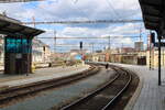 Blick am 22.07.2025 zum nrdlichen Gleisvorfeld in Brno hl.n..