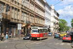 Czechia, Prag  Tramway 8217 on line 6 at Vitezna  9/5/2014