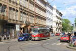 Czechia, Prag  Tramway 8266 on line 6 at Vitezna  9/5/2014