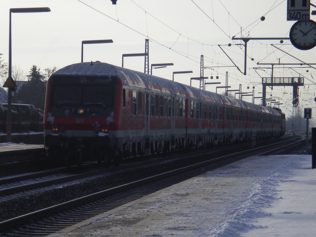   Eiszapfenzug  am 21.12.09 im Butzbacher Bahnhof