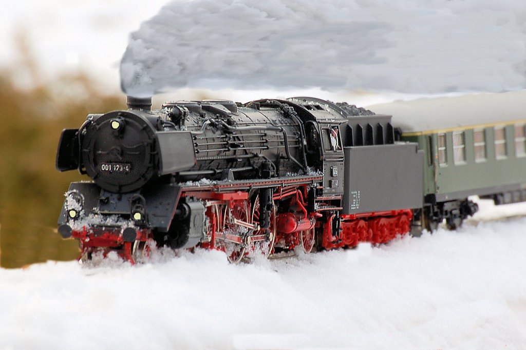 001 173 mit D659  Frankenland  bei Marktschorgast unterwegs