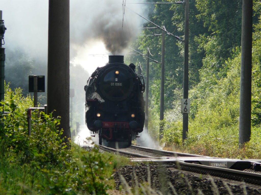 011066 in voller Fahrt zwischen Oldenburg und Bad Zwischenahn am 23.06.2012