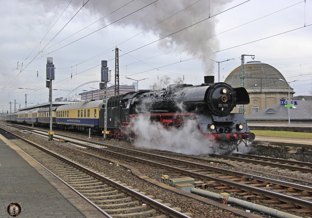 03 1010 mit Rheingold in K�ln Messe/Deutz, M�rz 2013.