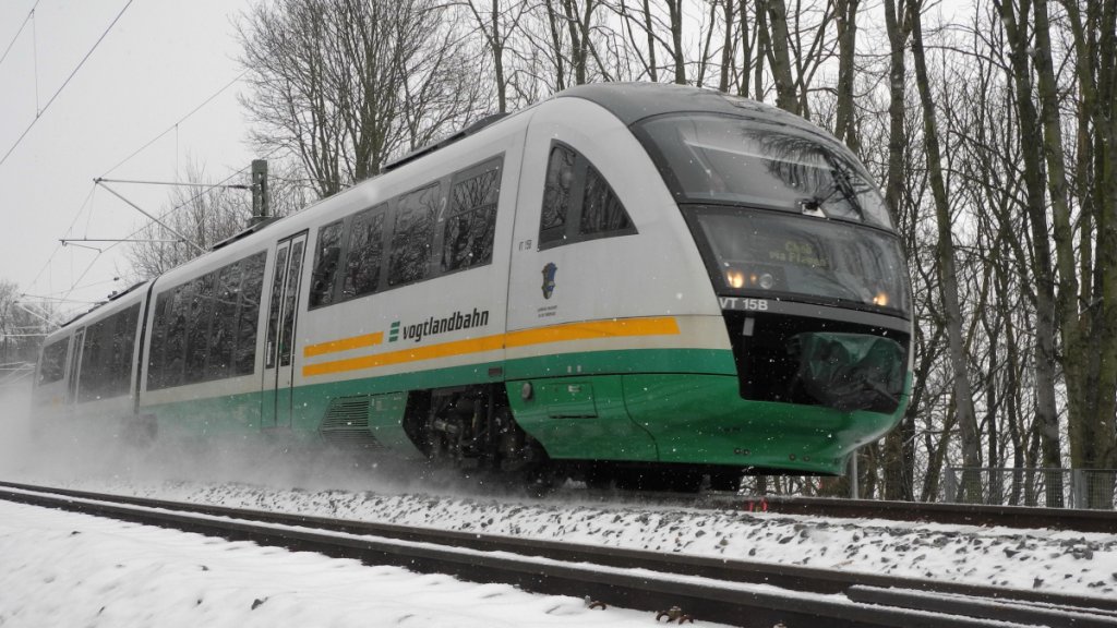 04.02.2012 Vogtlandbahn auf dem Weg nach Cheb.