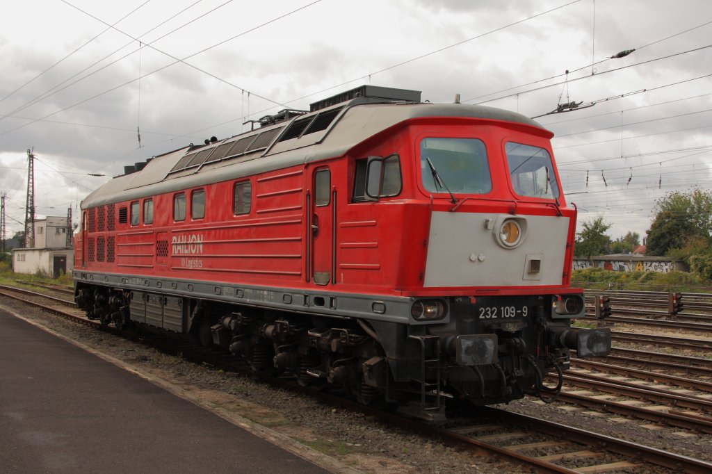 100 Jahre Rangierbahnhof Magdeburg-Rothensee. 232 109-9 stand f�r F�hrerstandsmitfahrten zur Verf�gung. Fotografiert am 18.09.2010. 