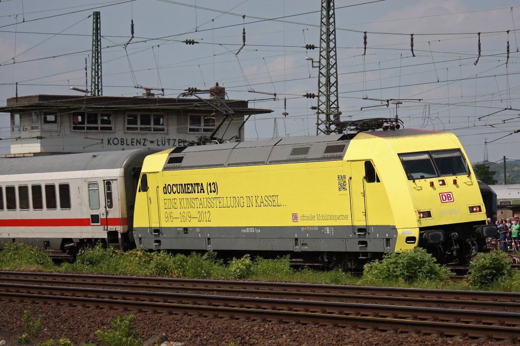 101 013  dOCUMETA 13  am 2.6.12 in Koblenz-Ltzel.