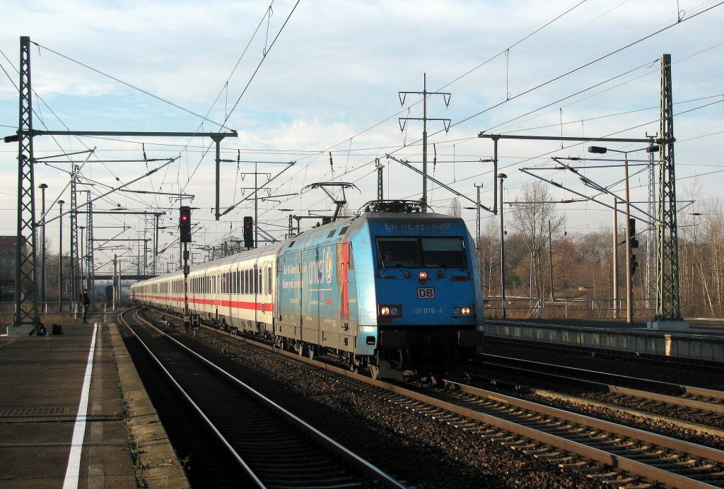 101 016-4 war dann ein nchstes Highlight am 5.12. in Berlin Schnefeld mit Hannes.