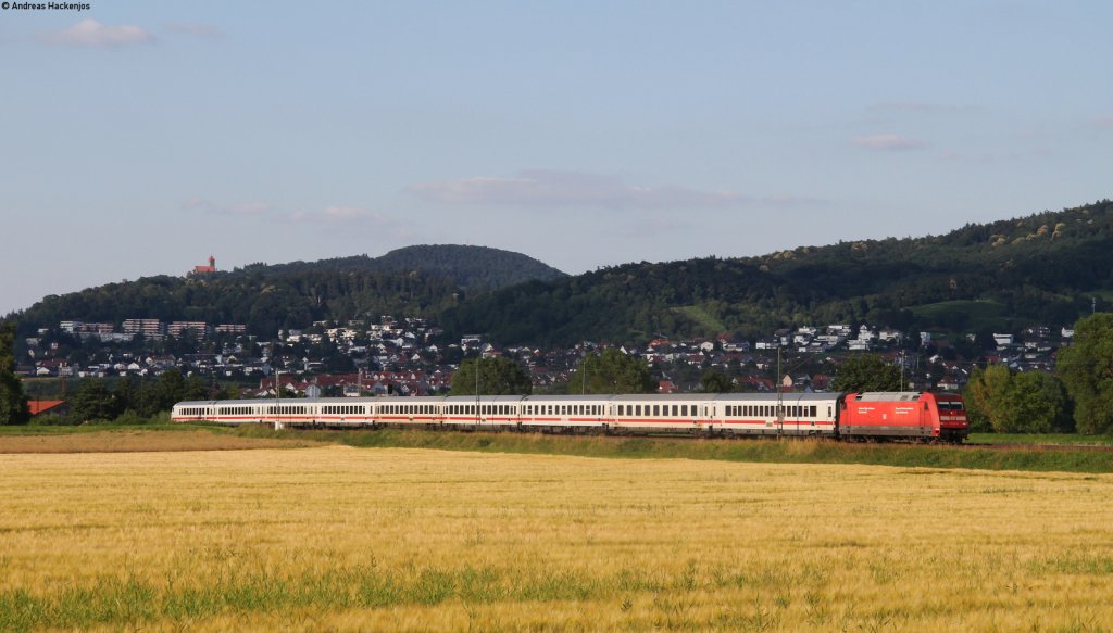 101 021-4 mit dem IC 2295 (Frankfurt(Main)Hbf-Mnchen Hbf) bei Heddesheim 8.7.13