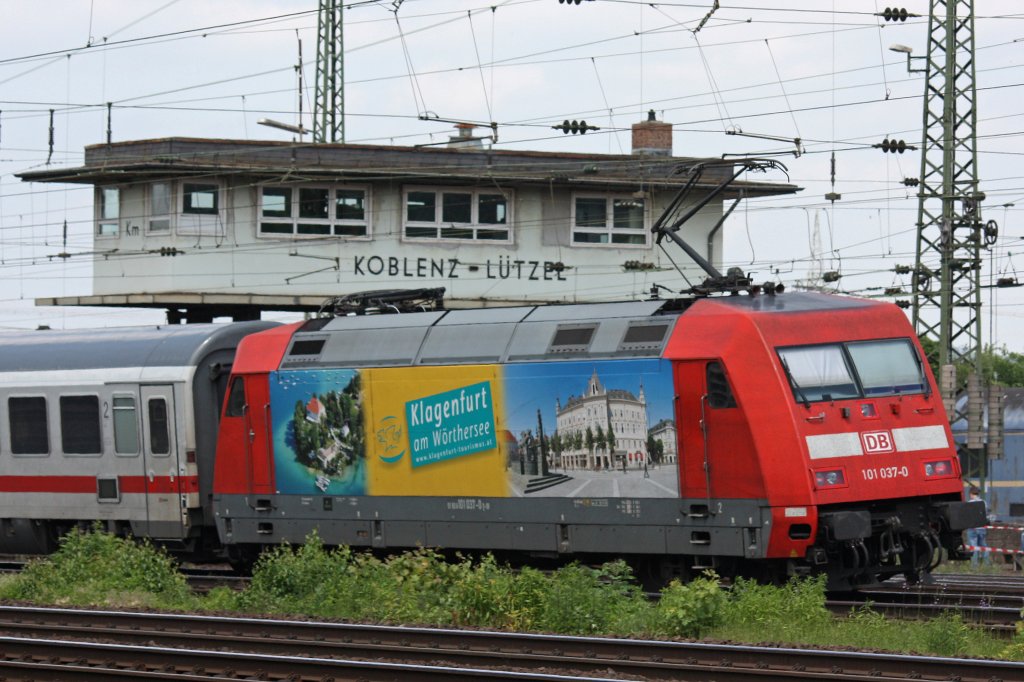 101 037  Klagenfurt  am 2.6.12 in Koblenz-Ltzel.