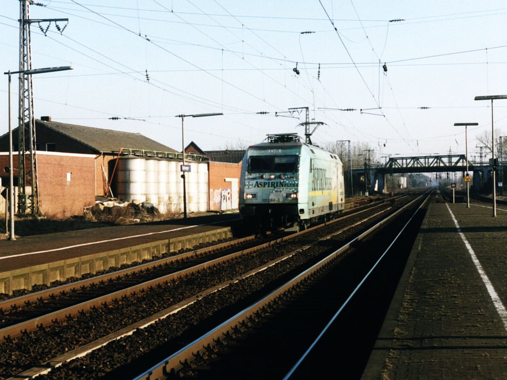 101 060-0 auf Bahnhof Salzbergen am 24-2-2003. Bild und scan: Date Jan de Vries.