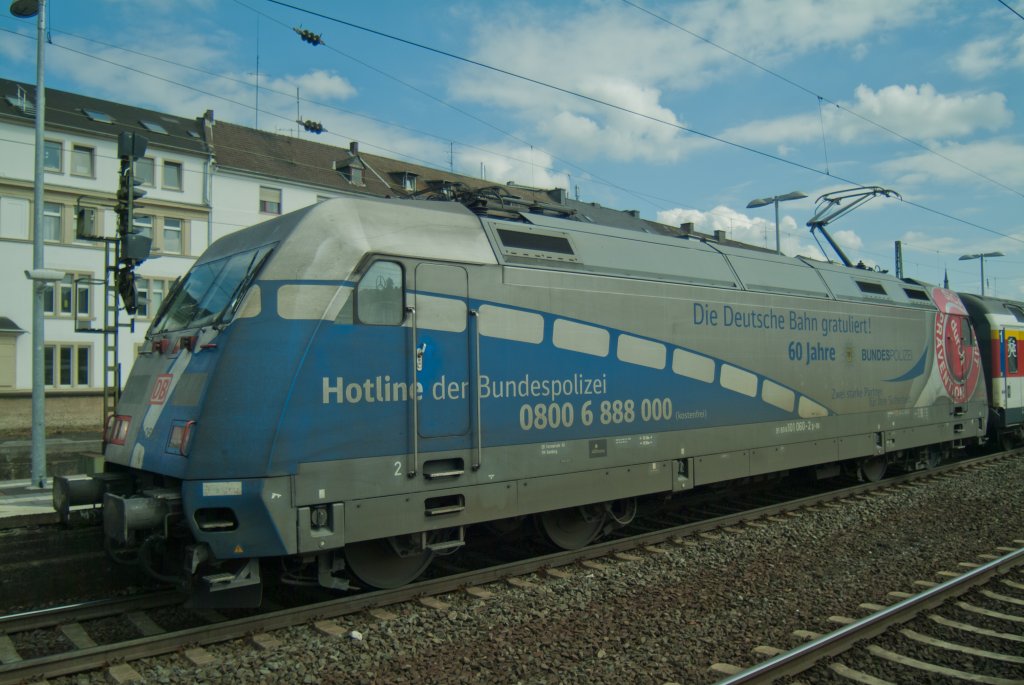 101 060 am 21.7.12 im Koblenzer HBF.
