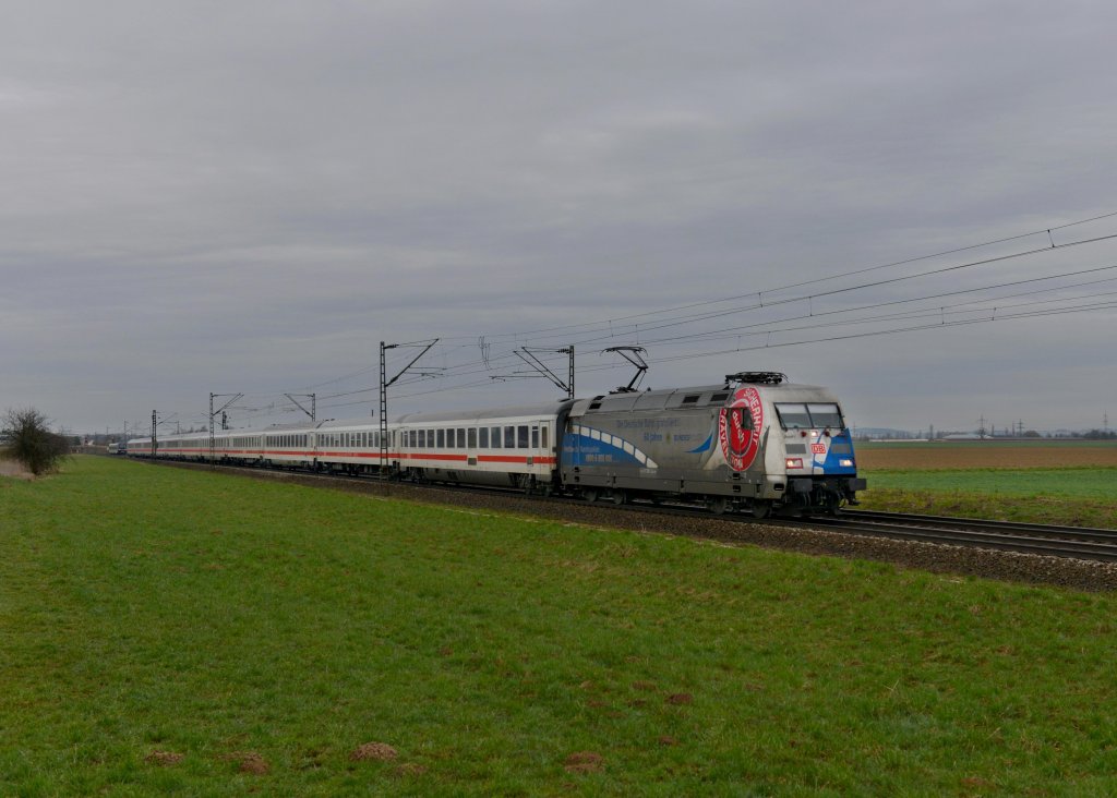 101 060 mit IC 2024 am 14.04.2013 bei Plattling.