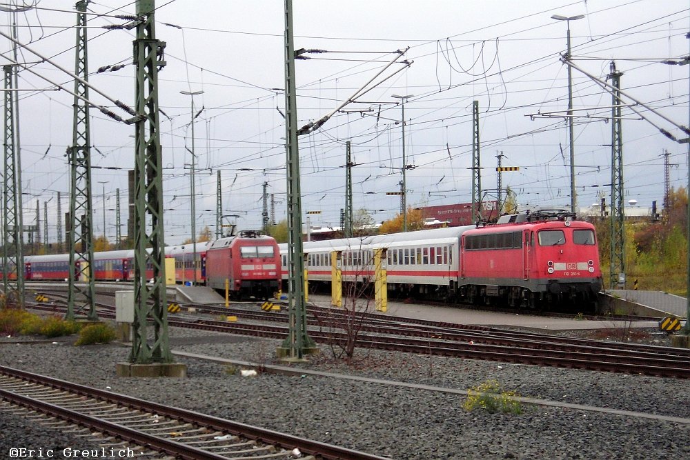 101 062 und 110 351 in Hannover Hainholz