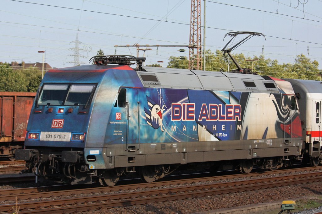 101 070  Adler Mannheim  am 16.9.12 in Mlheim-Styrum.