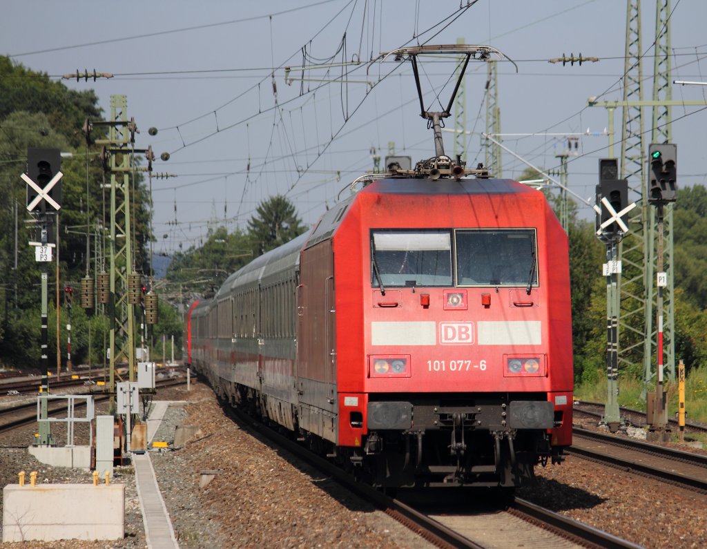 101 077-6 DB in Hochstadt/ Marktzeuln am 04.08.2012.