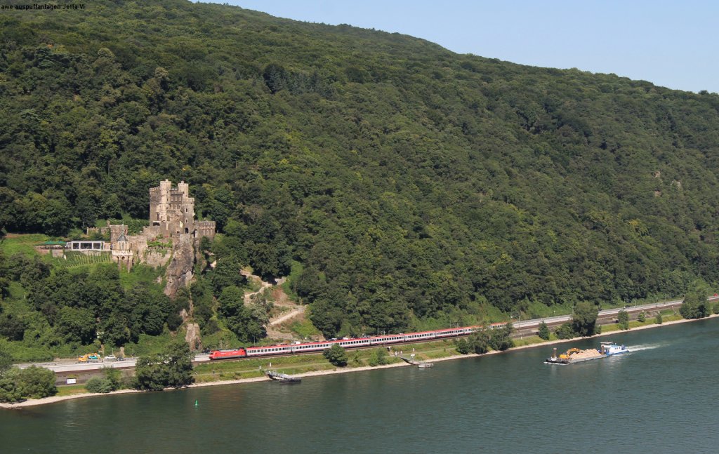 101 1** mit dem IC 119 (M�nster(Westf)Hbf-Innsbruck Hbf) bei Assmanshausen 1.8.12