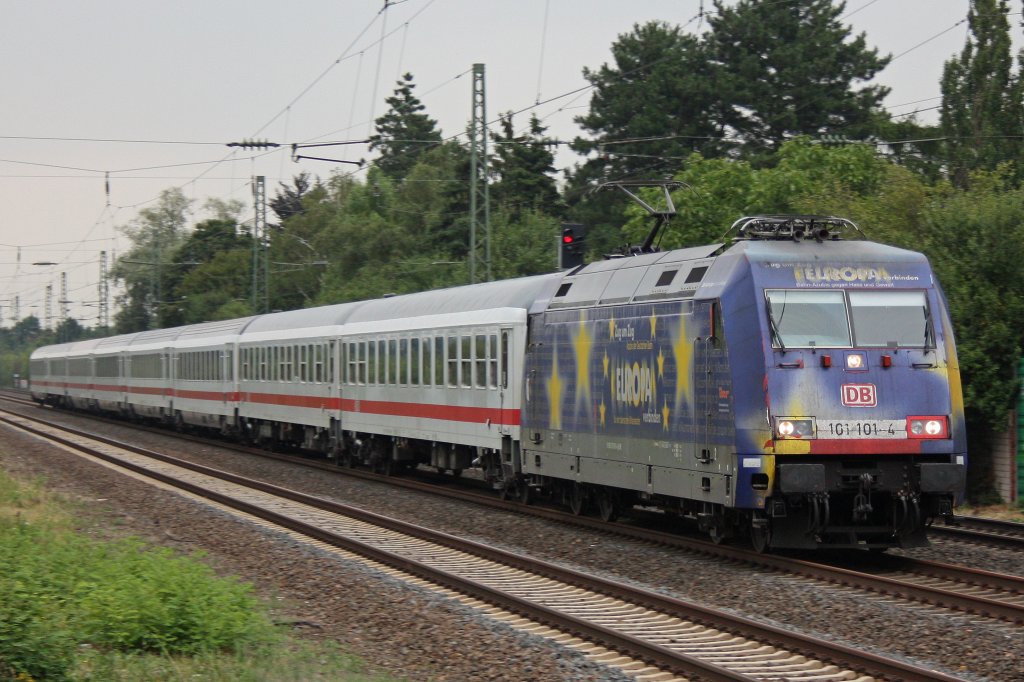 101 101  Europa  am 22.7.10 mit IC in D�sseldorf-Angermund