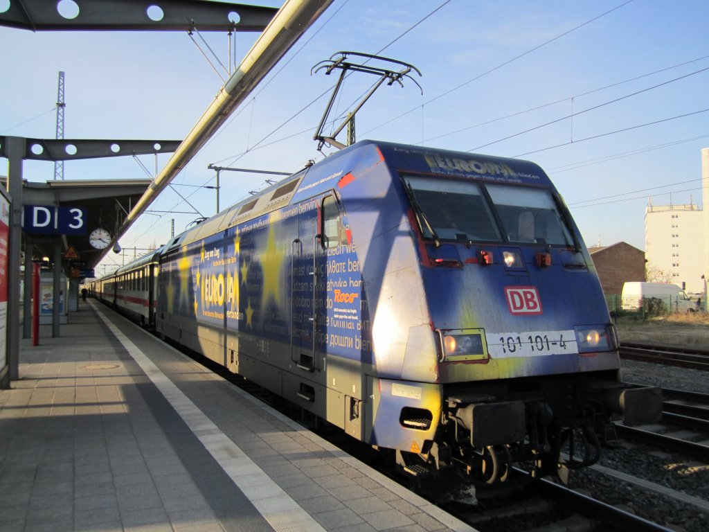 101 101 weilte am 23.02.2011 mit InterCity nach Hannover in Rostock Hbf