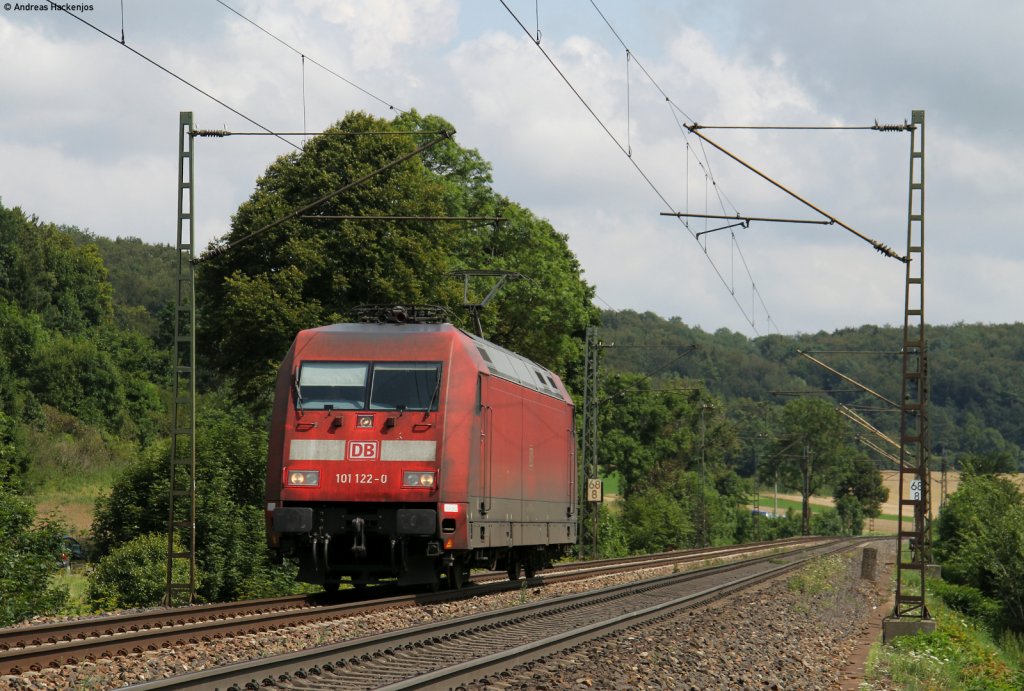 101 122-0 als Tfzf gen Stuttgart bei Amstetten 28.7.11