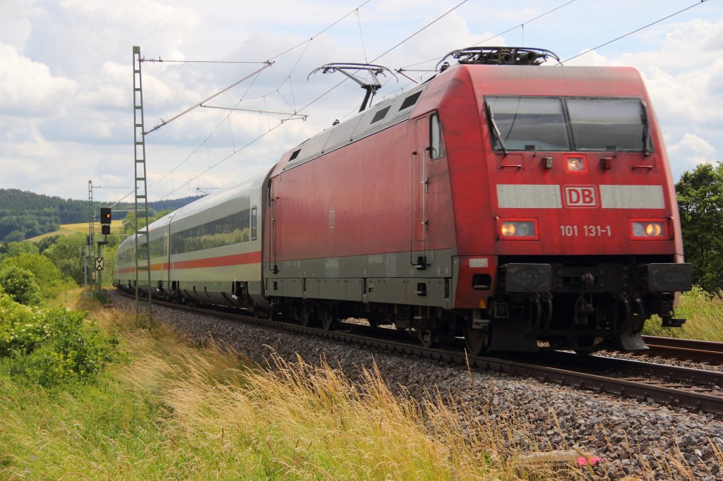 101 131-1 DB bei Horb am 24.06.2013.