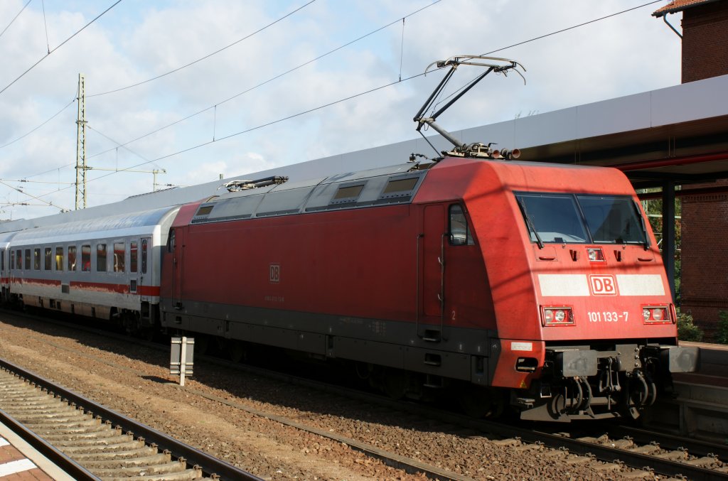 101 133-7 mit IC 2252 Leipzig nach Frankfurt(M) Flughafen Fernbf am 14.09.2011