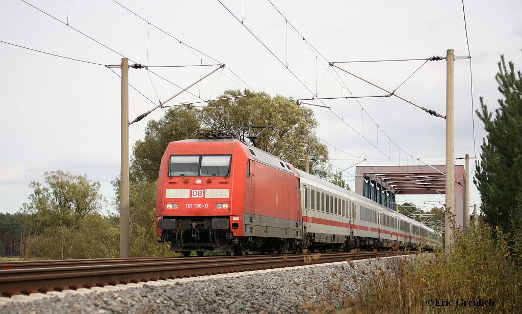 101 136 mit dem  Drogenpendel  am 09.10.2011 bei Meinersen.