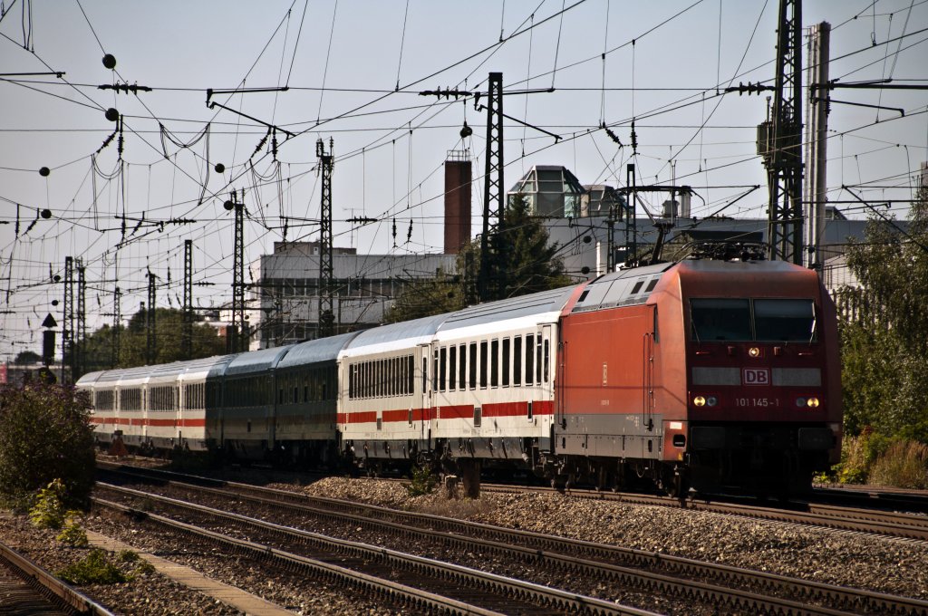 101 145 mit IC nach Klagenfurt am 01.08.2010 in Mnchen Heimeranplatz.