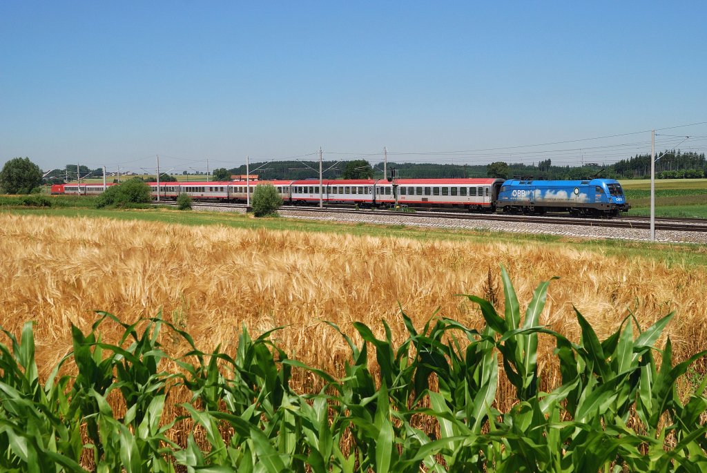 1016 023 (Kyoto) mit EC 113 vor Mammendorf (08.07.2010)