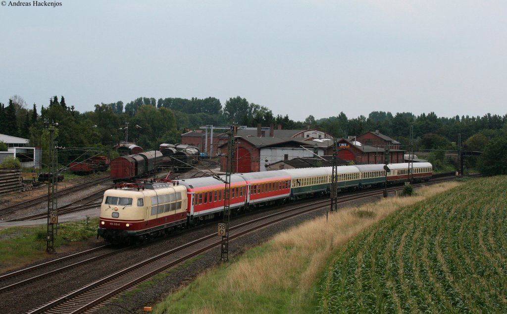 103 235-8 mit dem IC 1806 (Kln Hbf-Hamburg Altona) bei Lengerich 13.8.10