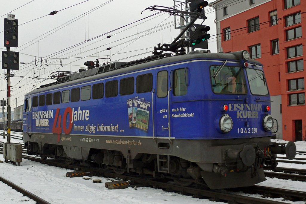 1042 520  Eisenbahnkurier  in Salzburg 15.1.2010