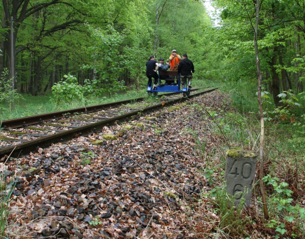 10.5.2013 Zwischen Leuenberg und Sternebeck. Km 40.6 der Wriezener Bahn