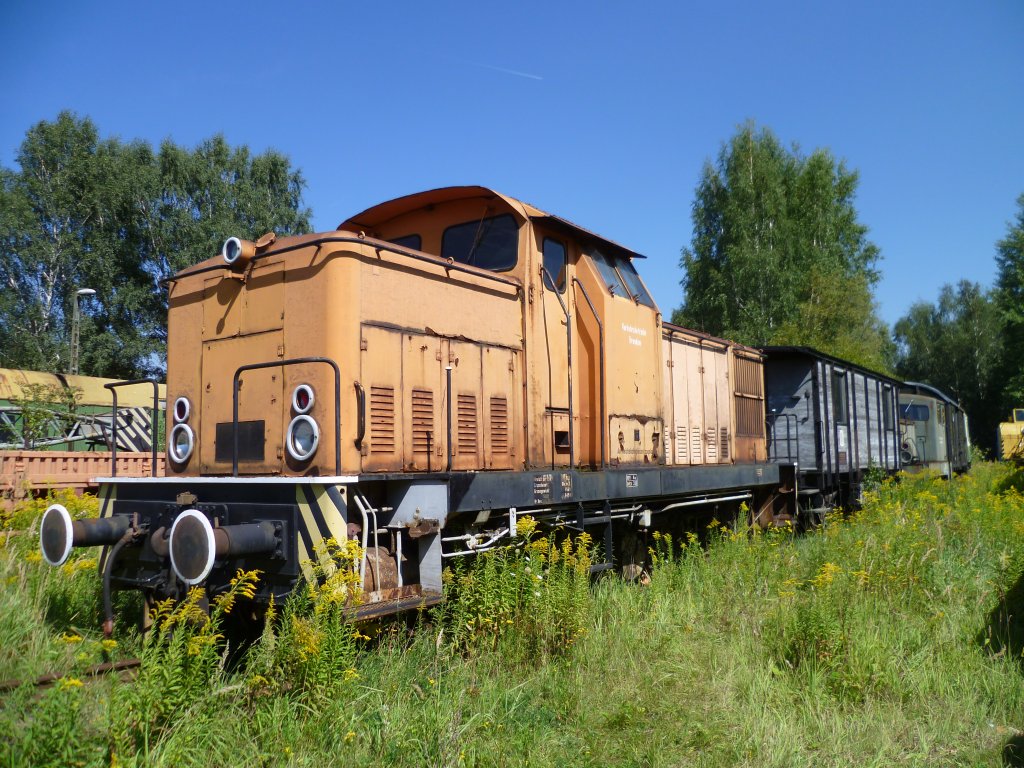106 658-8 der Dresdner Verkehrsbetriebe sah man am 20.08.11 in Chemnitz- Hilbersdorf zum Heizhausfest.