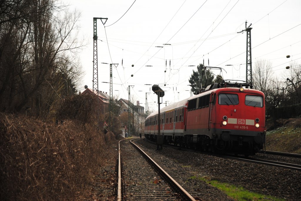 110 435 mit RB48 in Solingen am 12.03.2011