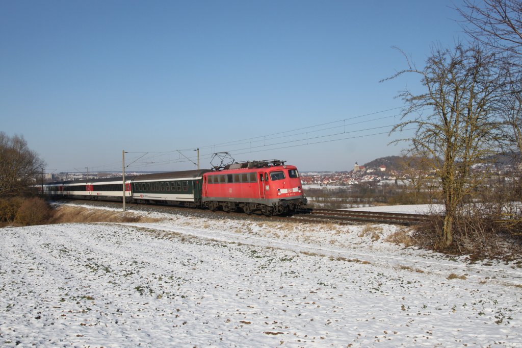 110 483-5 mit IC187 bei Herrenberg 05.02.2012