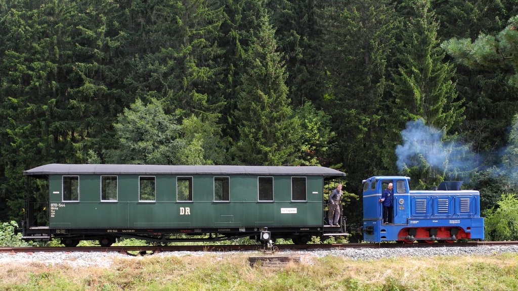 11.08.2012 Rangierbetrieb im Bf Schnheide Sd.