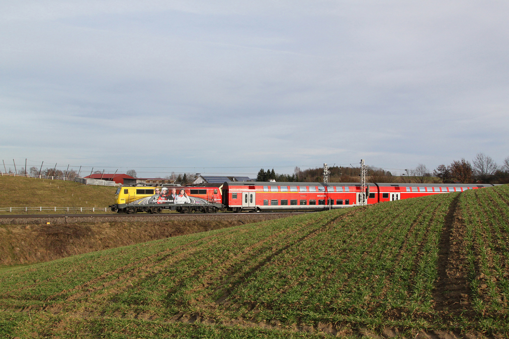 111 024 mit RB 59154 am 31.12.2012 bei Fahlenbach.